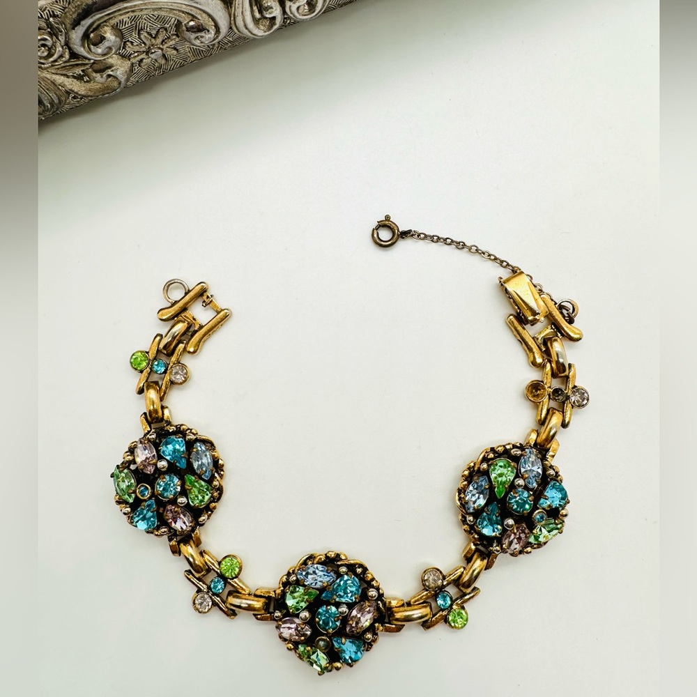 Vintage BARCLAY Rhinestone Bracelet